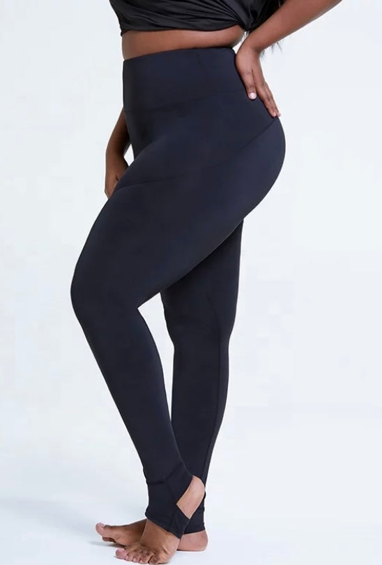 Plus High Waist Stirrup Legging