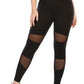 Plus Sheer Two-Piece Leggings Set